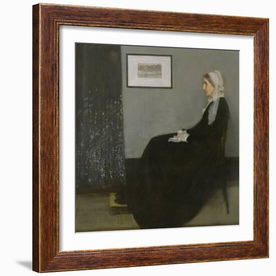 Arrangement in Grey and Black No.1: Portrait of the Artist's Mother, c.1871-James Abbott McNeill Whistler-Framed Giclee Print