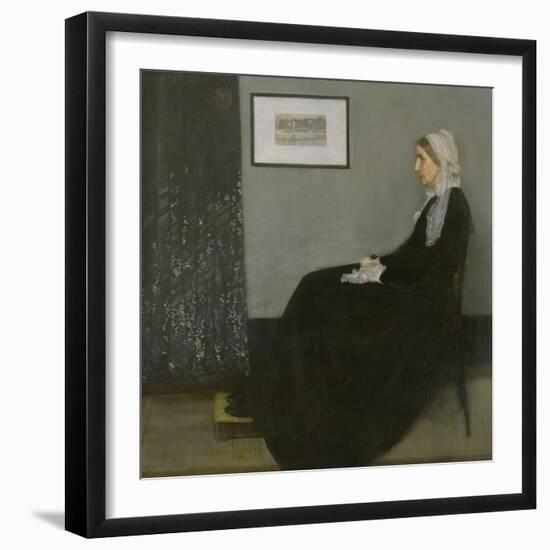 Arrangement in Grey and Black No.1: Portrait of the Artist's Mother, c.1871-James Abbott McNeill Whistler-Framed Giclee Print