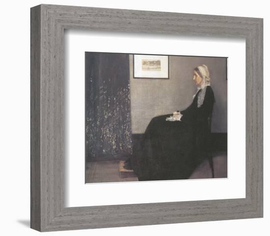 Arrangement In Grey and Black, No.1: Portrait Of The Artist's Mother-James Abbott McNeill Whistler-Framed Premium Giclee Print