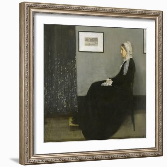 Arrangement in Grey and Black No. 1-James Abbott McNeill Whistler-Framed Giclee Print