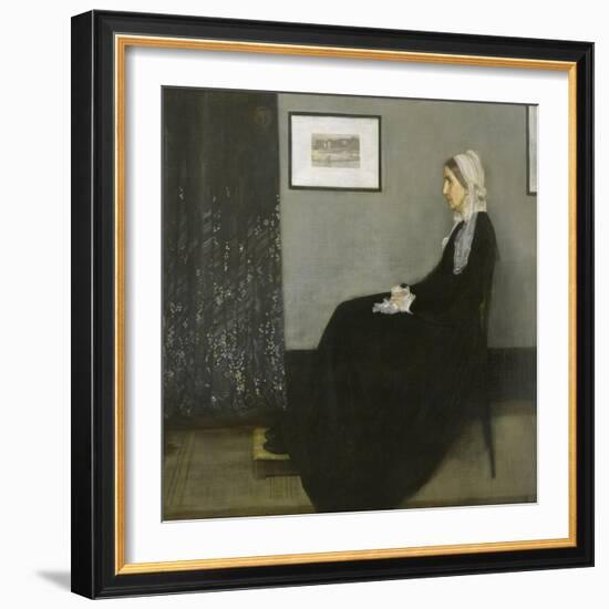 Arrangement in Grey and Black No. 1-James Abbott McNeill Whistler-Framed Giclee Print