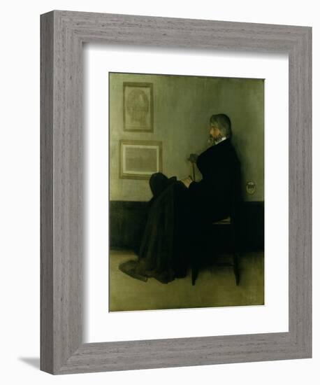 Arrangement in Grey and Black, No.2: Portrait of Thomas Carlyle (1795-1881) 1872-73-James Abbott McNeill Whistler-Framed Giclee Print