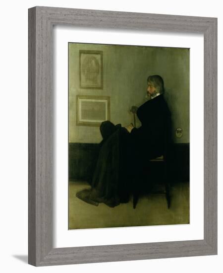 Arrangement in Grey and Black, No.2: Portrait of Thomas Carlyle (1795-1881) 1872-73-James Abbott McNeill Whistler-Framed Giclee Print