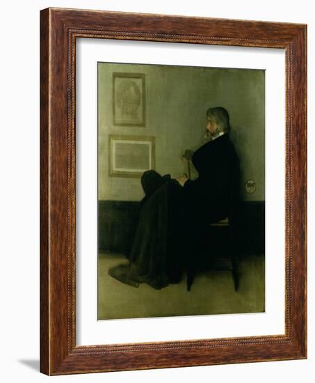 Arrangement in Grey and Black, No.2: Portrait of Thomas Carlyle (1795-1881) 1872-73-James Abbott McNeill Whistler-Framed Giclee Print