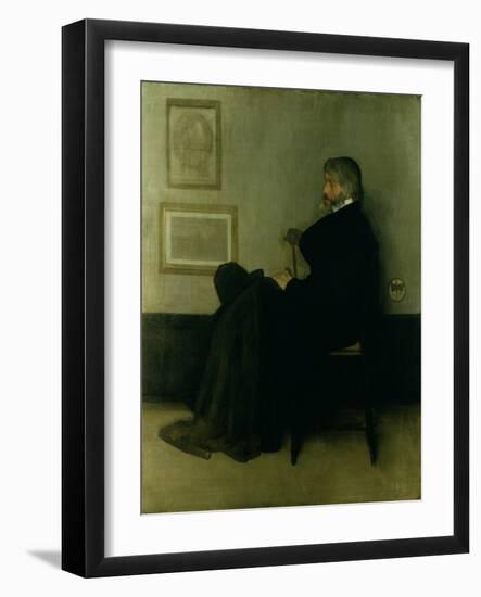 Arrangement in Grey and Black, No.2: Portrait of Thomas Carlyle (1795-1881) 1872-73-James Abbott McNeill Whistler-Framed Giclee Print