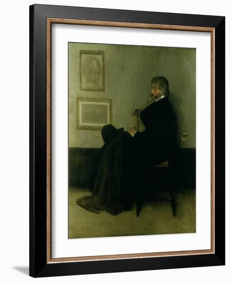 Arrangement in Grey and Black, No.2: Portrait of Thomas Carlyle (1795-1881) 1872-73-James Abbott McNeill Whistler-Framed Giclee Print