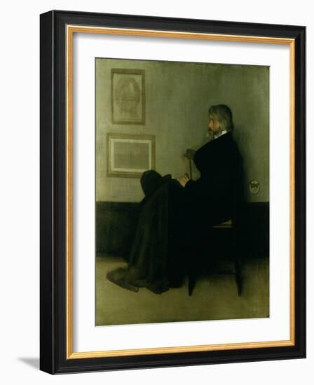 Arrangement in Grey and Black, No.2: Portrait of Thomas Carlyle (1795-1881) 1872-73-James Abbott McNeill Whistler-Framed Giclee Print