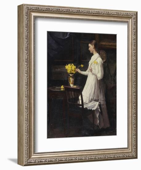 Arranging Daffodils-Carl Thomsen-Framed Giclee Print