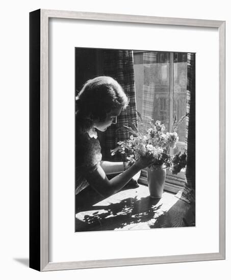 Arranging Flowers-null-Framed Photographic Print
