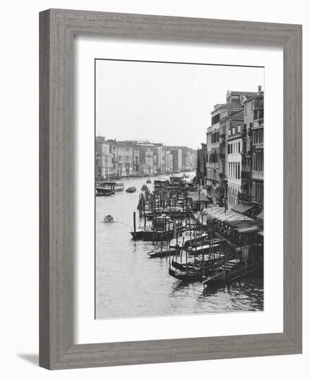 Array of Boats, Venice-Cyndi Schick-Framed Art Print