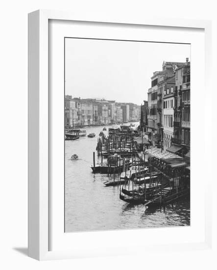 Array of Boats, Venice-Cyndi Schick-Framed Art Print