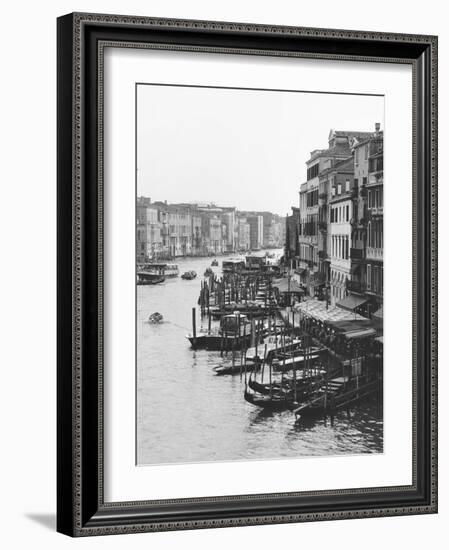 Array of Boats, Venice-Cyndi Schick-Framed Art Print