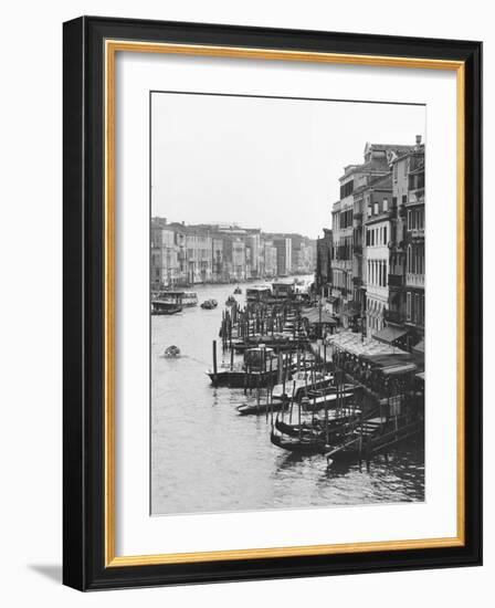 Array of Boats, Venice-Cyndi Schick-Framed Art Print