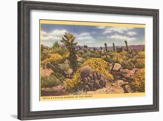 Array of Cacti-null-Framed Art Print