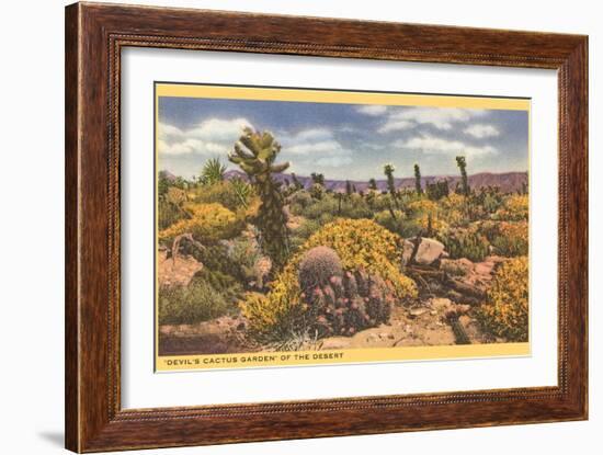 Array of Cacti-null-Framed Art Print