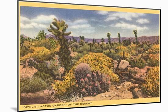 Array of Cacti-null-Mounted Art Print
