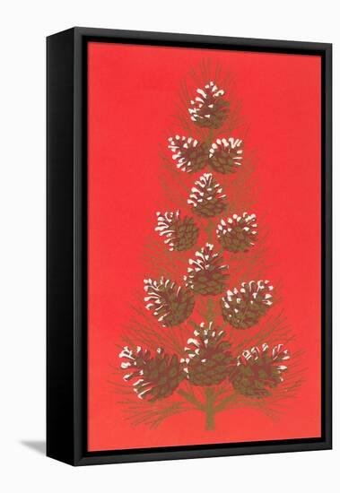 Array of Pine Cones-null-Framed Stretched Canvas