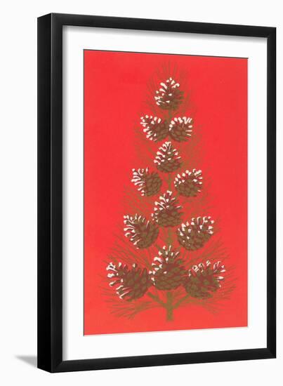 Array of Pine Cones-null-Framed Art Print