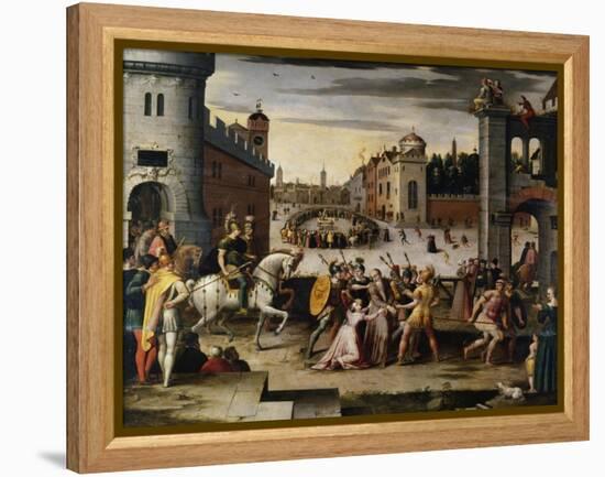 Arrest and Execution of Thomas More Chancellor to Henry VIII of England' C1541-1599-Antoine Caron-Framed Premier Image Canvas