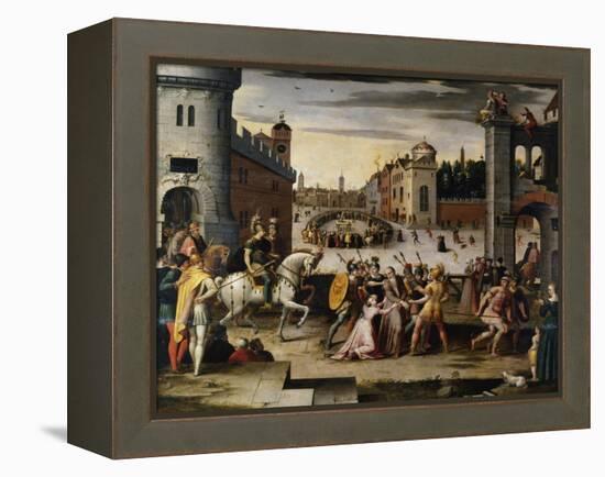 Arrest and Execution of Thomas More Chancellor to Henry VIII of England' C1541-1599-Antoine Caron-Framed Premier Image Canvas