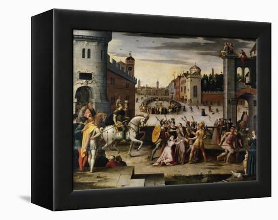 Arrest and Execution of Thomas More Chancellor to Henry VIII of England' C1541-1599-Antoine Caron-Framed Premier Image Canvas