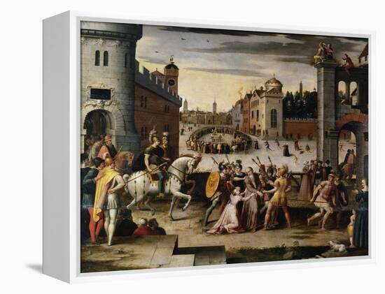 Arrest and Execution of Thomas More Chancellor to Henry VIII of England' C1541-1599-Antoine Caron-Framed Premier Image Canvas