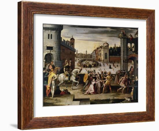 Arrest and Execution of Thomas More Chancellor to Henry VIII of England' C1541-1599-Antoine Caron-Framed Giclee Print