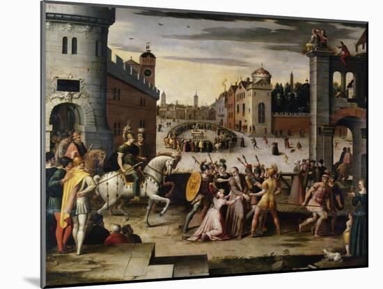 Arrest and Execution of Thomas More Chancellor to Henry VIII of England' C1541-1599-Antoine Caron-Mounted Giclee Print
