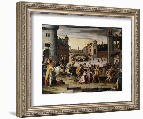 Arrest and Execution of Thomas More Chancellor to Henry VIII of England' C1541-1599-Antoine Caron-Framed Giclee Print