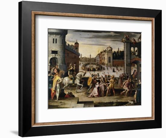 Arrest and Execution of Thomas More Chancellor to Henry VIII of England' C1541-1599-Antoine Caron-Framed Giclee Print