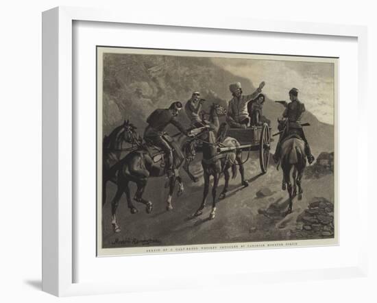 Arrest of a Half-Breed Whiskey Smuggler by Canadian Mounted Police-Frederic Remington-Framed Giclee Print