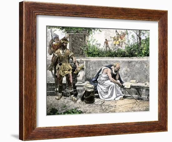 Arrest of Archimedes, Leading to His Death-null-Framed Giclee Print