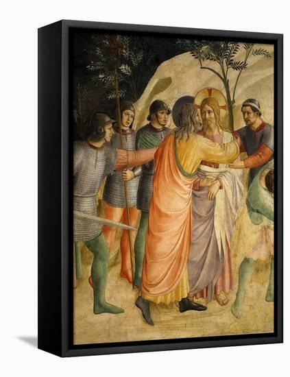 Arrest of Jesus and Judas' Kiss, Fresco 1437-45-Fra Angelico-Framed Premier Image Canvas