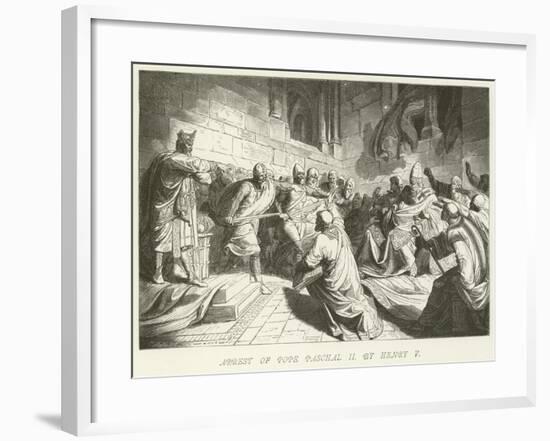 Arrest of Pope Paschal II by Henry V-null-Framed Giclee Print