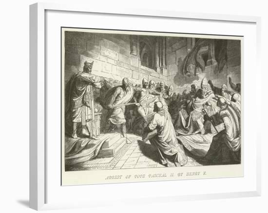 Arrest of Pope Paschal II by Henry V-null-Framed Giclee Print