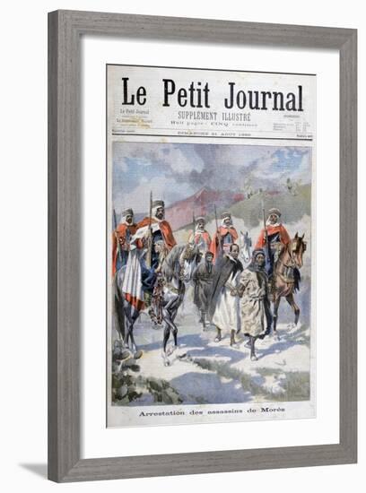 Arrest of the Assassins of Mores, Algeria, 1898-F Meaulle-Framed Giclee Print