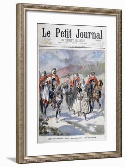 Arrest of the Assassins of Mores, Algeria, 1898-F Meaulle-Framed Giclee Print