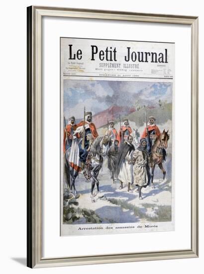 Arrest of the Assassins of Mores, Algeria, 1898-F Meaulle-Framed Giclee Print