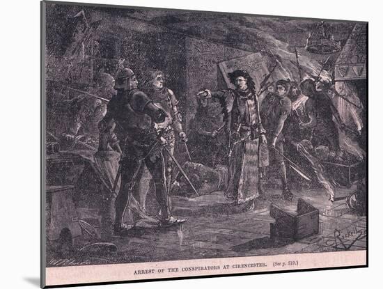 Arrest of the Conspirators at Cirncester Ad 1400-Charles Ricketts-Mounted Giclee Print