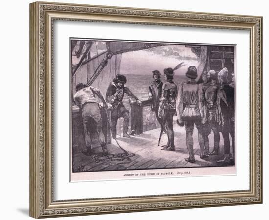 Arrest of the Duke of Suffolk Ad 1450-Walter Paget-Framed Giclee Print