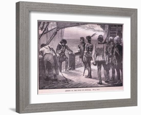 Arrest of the Duke of Suffolk Ad 1450-Walter Paget-Framed Giclee Print