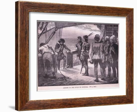 Arrest of the Duke of Suffolk Ad 1450-Walter Paget-Framed Giclee Print