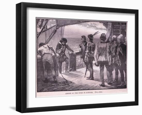 Arrest of the Duke of Suffolk Ad 1450-Walter Paget-Framed Giclee Print