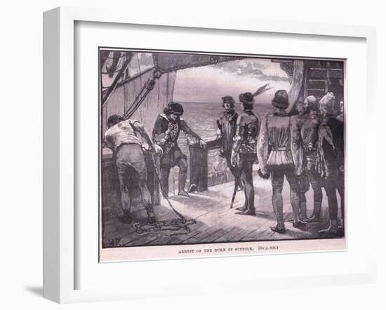 Arrest of the Duke of Suffolk Ad 1450-Walter Paget-Framed Giclee Print