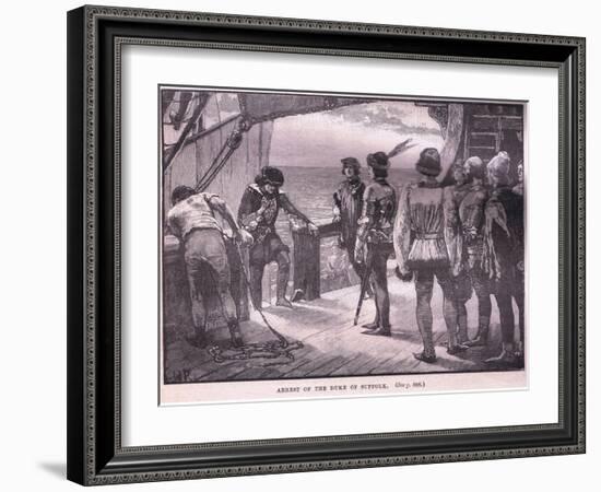 Arrest of the Duke of Suffolk Ad 1450-Walter Paget-Framed Giclee Print