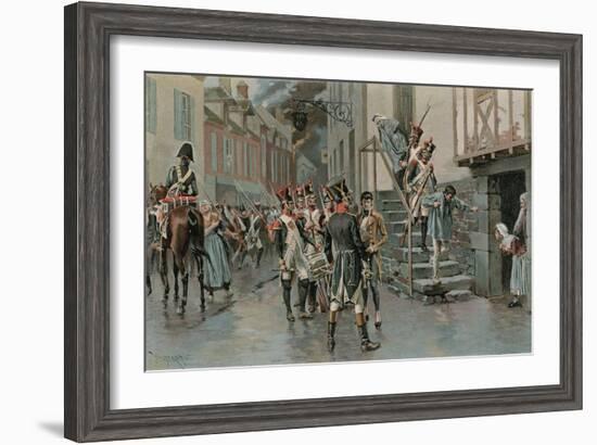 Arresting Deserters-Thure De Thulstrup-Framed Giclee Print