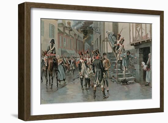 Arresting Deserters-Thure De Thulstrup-Framed Giclee Print