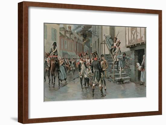 Arresting Deserters-Thure De Thulstrup-Framed Giclee Print