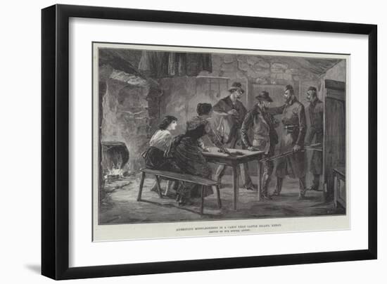 Arresting Moonlighters in a Cabin Near Castle Island, Kerry-null-Framed Giclee Print