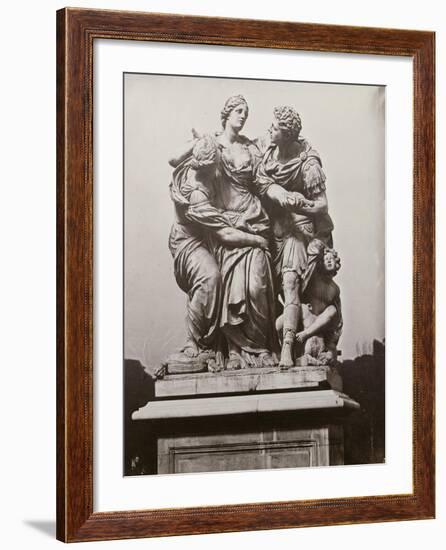 Arria and Poetus by Pierre le Paultre, Tuileries Gardens, 1859-Charles Negre-Framed Giclee Print